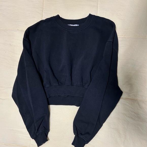 Zara Cropped Sweaters & Joggers Set - Black, Light Green, Light Blue - Picture 6 of 6
